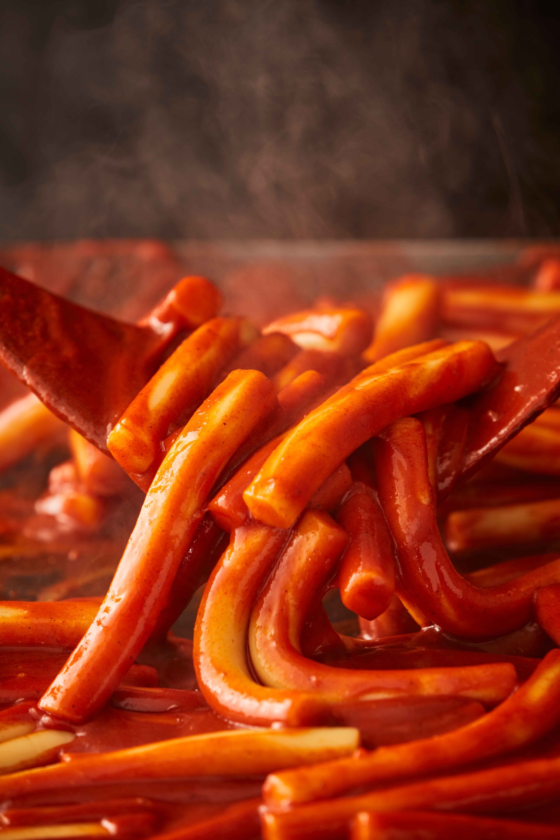 Tteokbokki (spicy rice cakes)